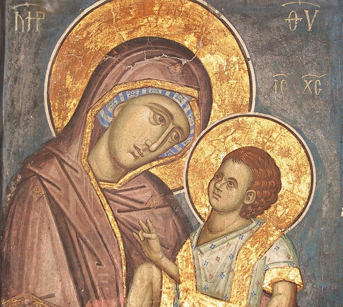 Богоматерь с младенцем. Сербия, монастырь Высокие Дечаны