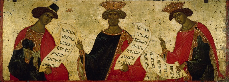 Пророки Давид, Даниил и Соломон. Россия, Кирилло-Белозерский монастырь