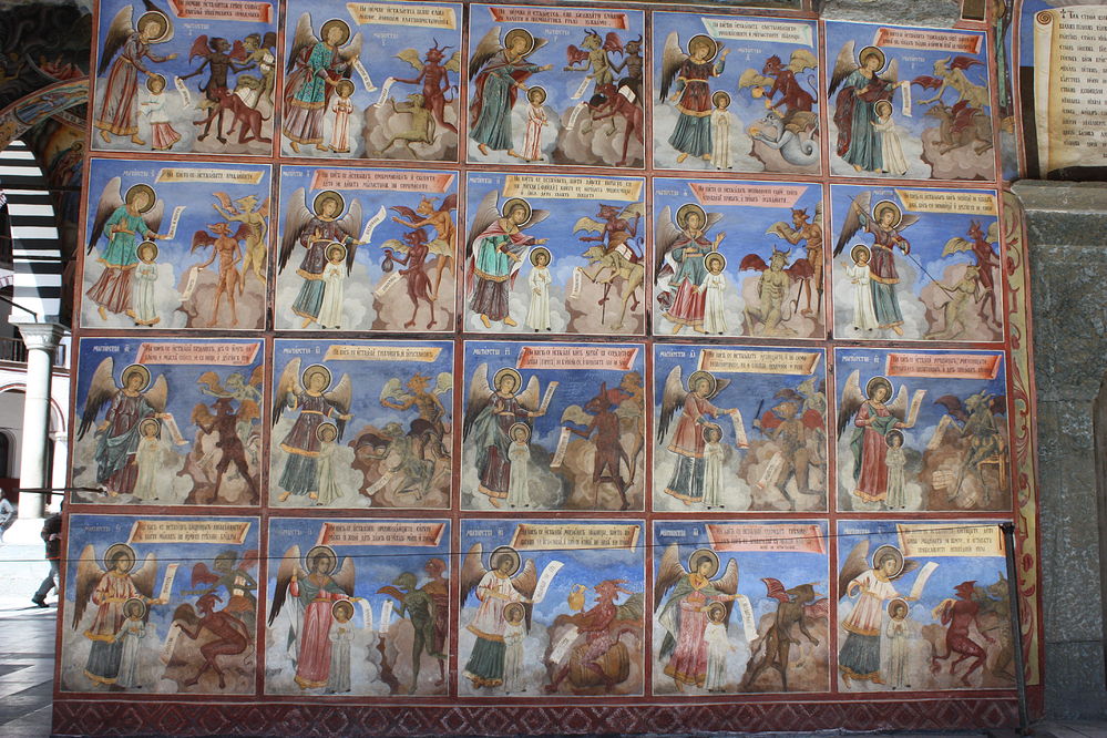Мытарства. Роспись Рильского монастыря в Болгарии